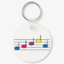 Music Notes Key Chain keychains