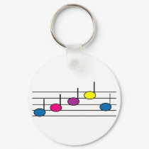 Music Notes Key Chain keychains