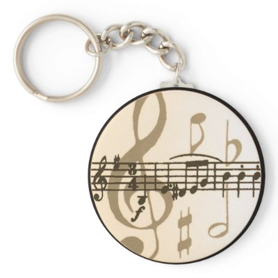 Music Notes keychains