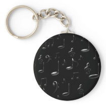 MUSIC NOTES KEY CHAIN