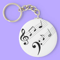 Music Notes keychains