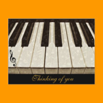 Music notes & Keys_ postcards
