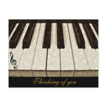 Music notes & Keys_ Post Cards