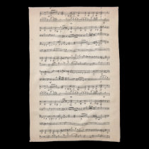 Music Notes kitchen towels