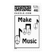 music notes Make Music postage by hippie216 music notes Make Music postage
