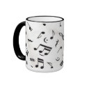 Music Notes Mug by Mugs4All Music Notes Mug