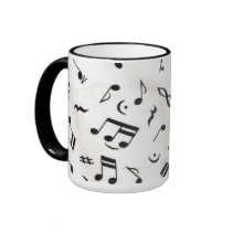 Music Notes Mug by Mugs4All Music Notes Mug
