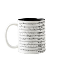 Music Notes Coffee Mugs