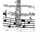 music notes, music notes, music notes, music no... t-shirts by bubblegumface music notes, music notes, music notes, music no... t-shirts
