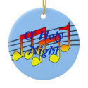 music notes ornament