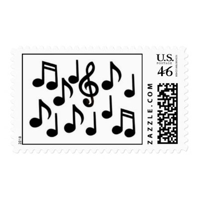 music notes stamps by candygirl101