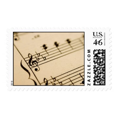 Music Notes postage