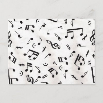 Music Notes postcards