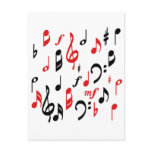 Music Notes Post Card