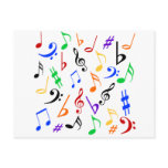 Music Notes Postcard - Multi