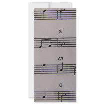 Music Notes rack cards by Debrene Music Notes rack cards