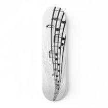music notes skateboard deck