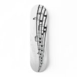music notes skateboard deck