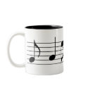 Music Notes & Staff mugs
