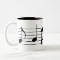 Music Notes & Staff mug