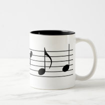 Music Notes & Staff mugs