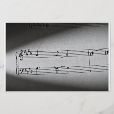 Music Notes stationery