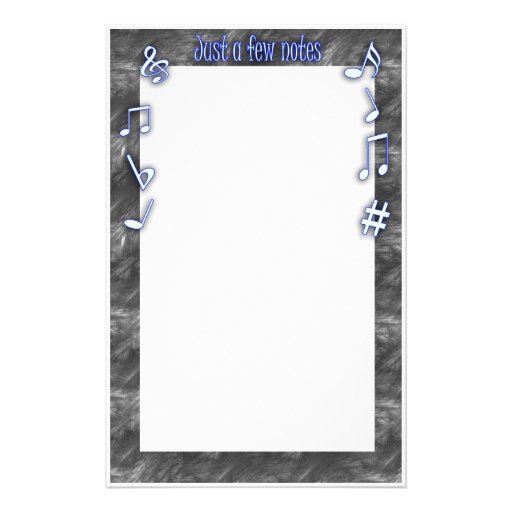 music notes stationery | Zazzle