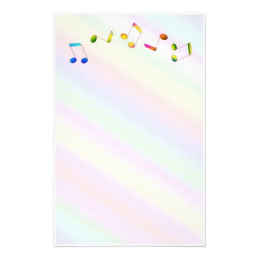 Music Notes Stationery | Zazzle