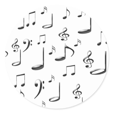 MUSIC NOTES stickers