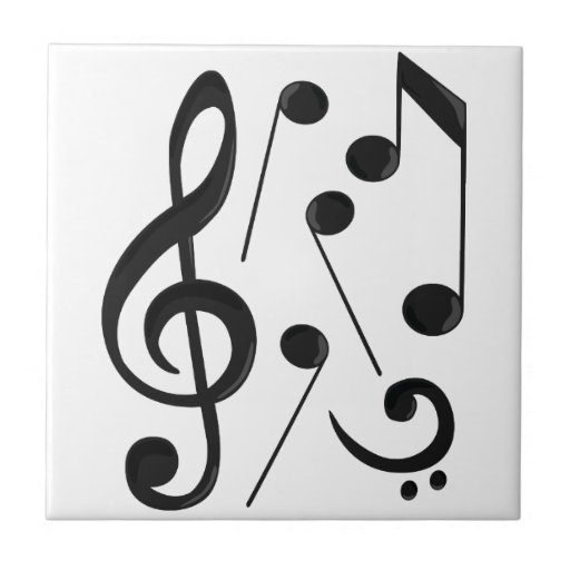 Music Notes Tile Zazzle