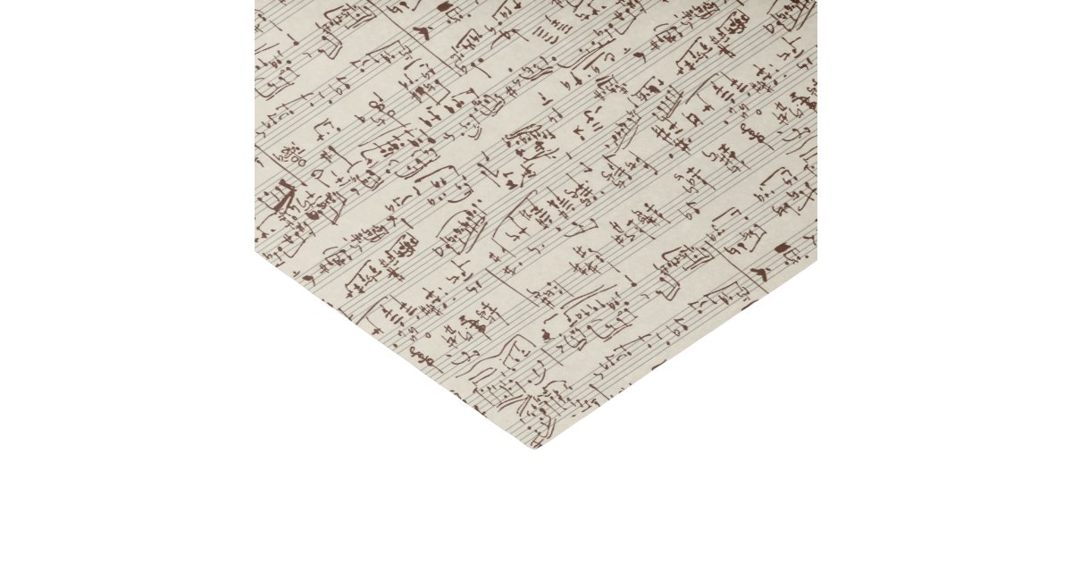 Music notes tissue paper Zazzle
