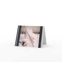 Music of Flute and Keys Note Card
