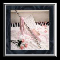 Music of Flute and Keys Poster posters