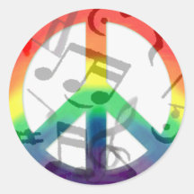 Music of peace_ sticker