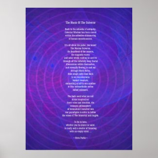 Music Of The Universe Poster print
