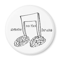 Music on the Brain magnets by chris__tina Music on the Brain magnets