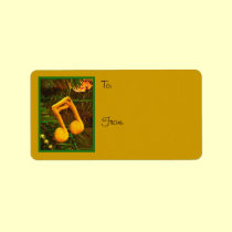 Music Ornament To/From Label labels