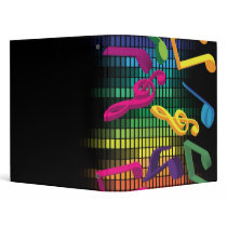 Music Party Background Vinyl Binder