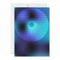 Music Party Background Invitations