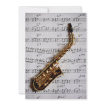 Music Party Saxophone Jazz Customizable Invitation