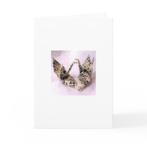Music Peace Cranes Greeting Card