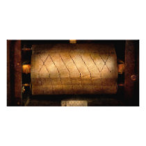 Music - Piano - Binary Code Personalized Photo Card