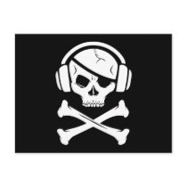Music Pirate Piracy anti-riaa icon Post Cards