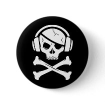 Music Pirate Piracy anti-riaa logo buttons by strk3 Music Pirate Piracy anti-riaa logo buttons