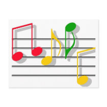 Music Post Card postcards