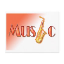 music postcards