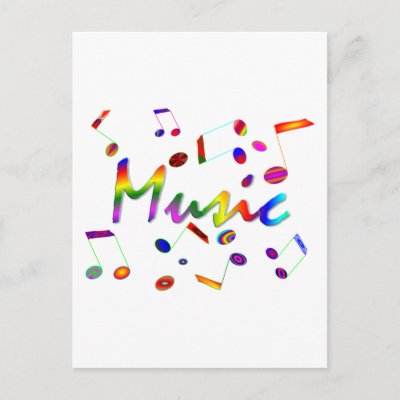 Music postcards