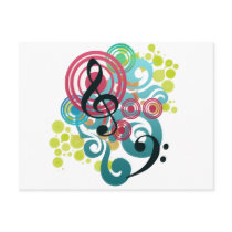 Music postcards