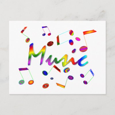 Music postcards