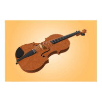 Music Poster: Violin 3D Model posters